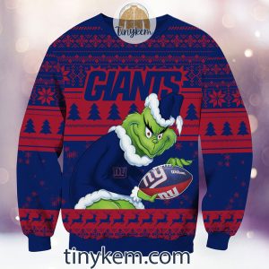 NFL New York Giants Grinch Christmas Ugly Sweater2B2 laPTG