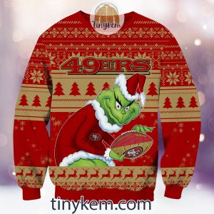 NFL San Francisco 49ers Grinch Christmas Ugly Sweater2B2 Iyu4w