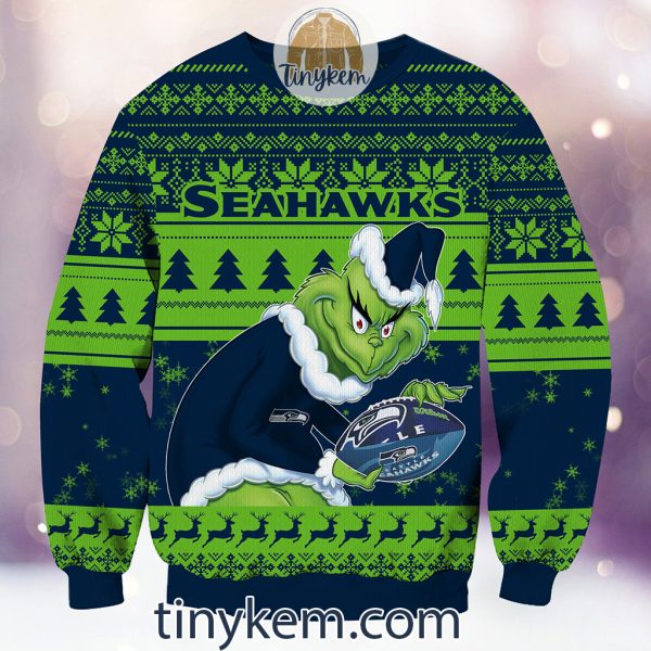 NFL Seattle Seahawks Grinch Christmas Ugly Sweater