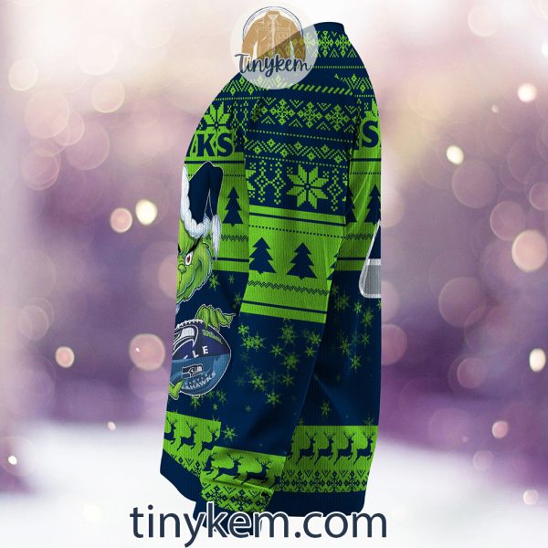 NFL Seattle Seahawks Grinch Christmas Ugly Sweater