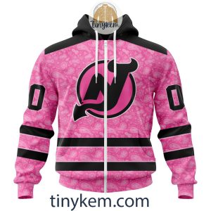 New Jersey Devils Custom Pink Breast Cancer Awareness Hoodie2B2 yL7sy