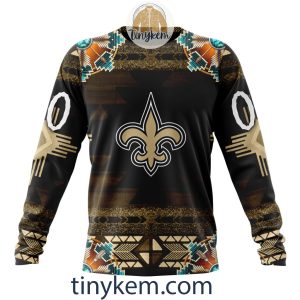 New Orleans Saints Personalized Native Costume Design 3D Hoodie2B4 zw7vL