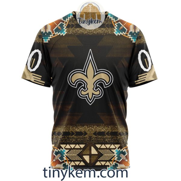 New Orleans Saints Personalized Native Costume Design 3D Hoodie