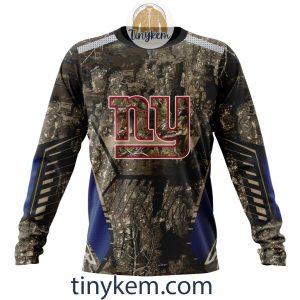 New York Giants Custom Camo Realtree Hunting Hoodie2B4 P99mJ