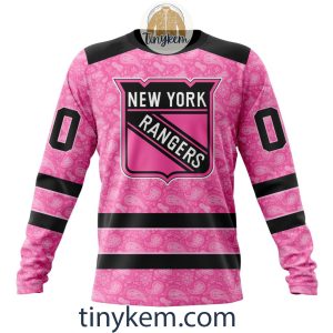 New York Rangers Custom Pink Breast Cancer Awareness Hoodie2B4 2dDkr