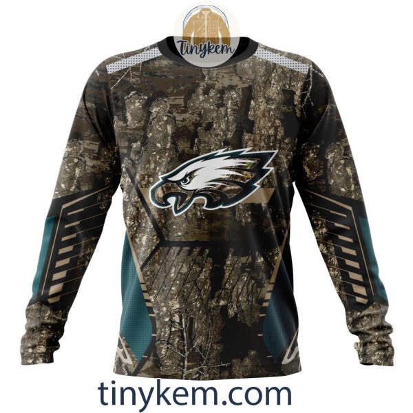 Philadelphia Eagles Custom Camo Realtree Hunting Hoodie