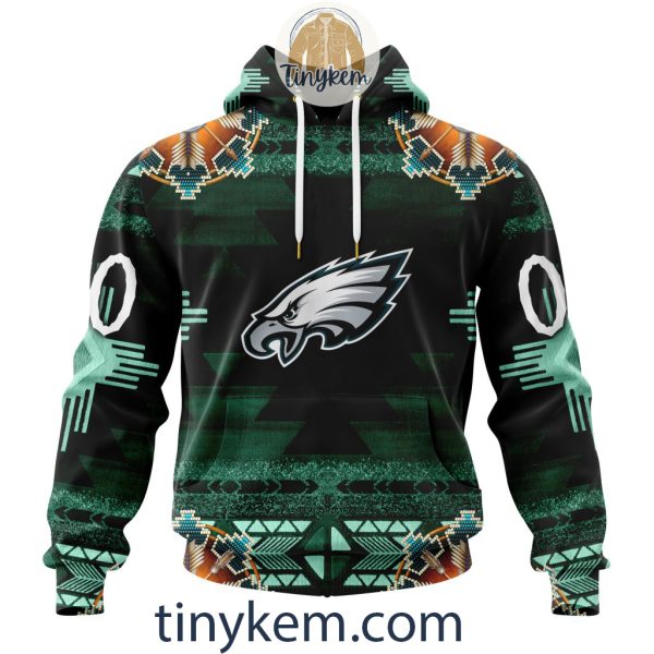 Philadelphia Eagles Personalized Native Costume Design 3D Hoodie