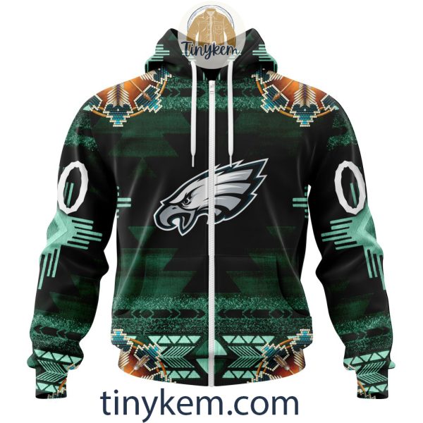 Philadelphia Eagles Personalized Native Costume Design 3D Hoodie