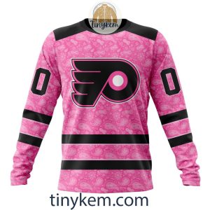 Philadelphia Flyers Custom Pink Breast Cancer Awareness Hoodie2B4 F4JLe