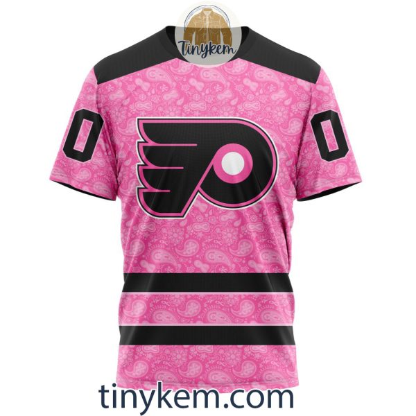 Philadelphia Flyers Custom Pink Breast Cancer Awareness Hoodie