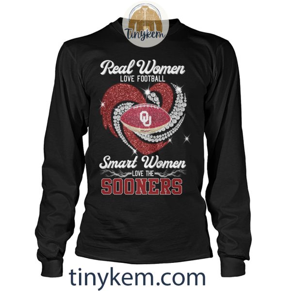 Real Women Love Football Smart Women Love The Sooners Shirt