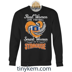 Real Women Love Football Smart Women Love The Syracuse Shirt2B3 5Kx4V