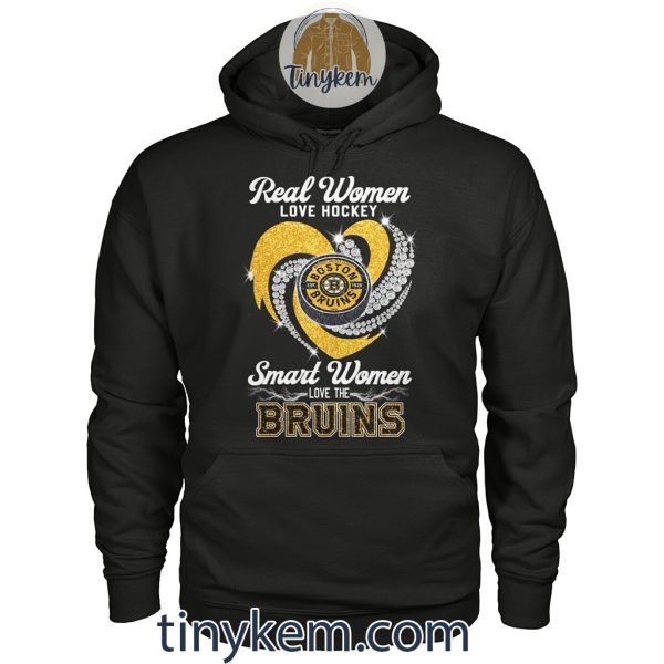 Real Women Love Hockey Smart Women Love The Bruins Shirt