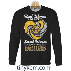 Real Women Love Hockey Smart Women Love The Bruins Shirt2B3 mcgUe