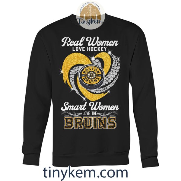 Real Women Love Hockey Smart Women Love The Bruins Shirt
