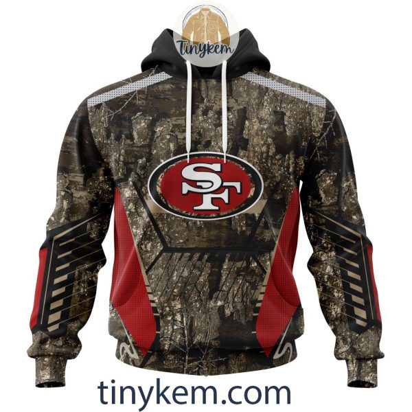 San Francisco 49ers Custom Camo Realtree Hunting Hoodie