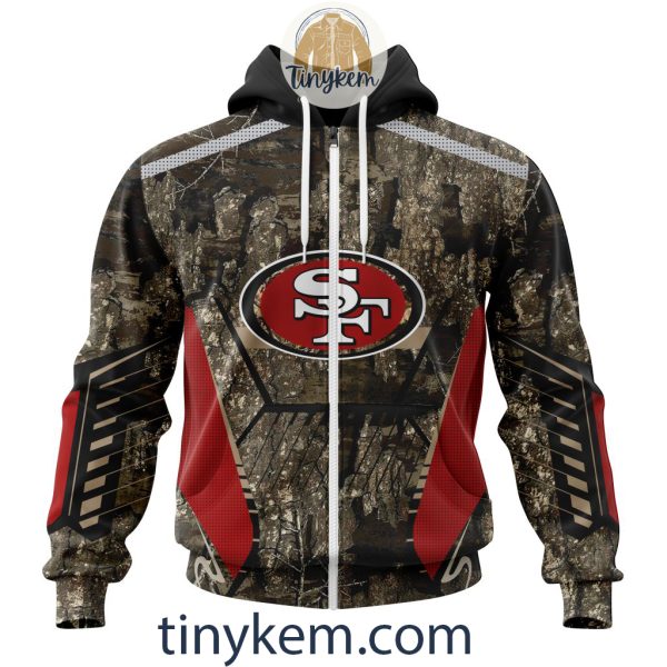 San Francisco 49ers Custom Camo Realtree Hunting Hoodie