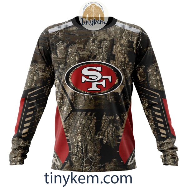 San Francisco 49ers Custom Camo Realtree Hunting Hoodie