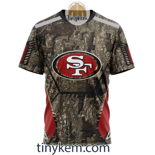 San Francisco 49ers Custom Camo Realtree Hunting Hoodie