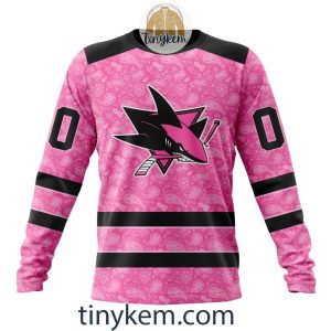San Jose Sharks Custom Pink Breast Cancer Awareness Hoodie2B4 6cswF