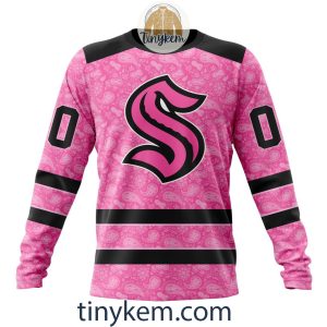 Seattle Kraken Custom Pink Breast Cancer Awareness Hoodie2B4 iW2dG