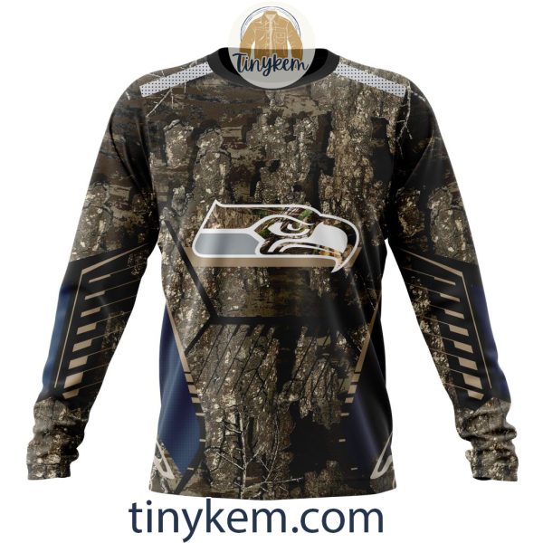 Seattle Seahawks Custom Camo Realtree Hunting Hoodie