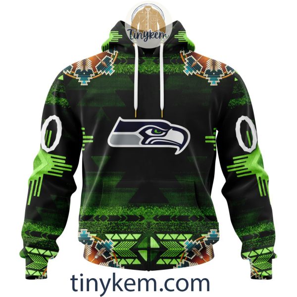 Seattle Seahawks Personalized Native Costume Design 3D Hoodie