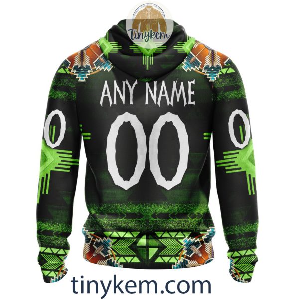 Seattle Seahawks Personalized Native Costume Design 3D Hoodie