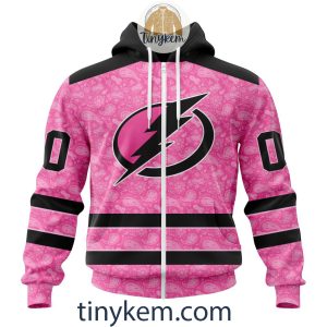 Tampa Bay Lightning Custom Pink Breast Cancer Awareness Hoodie2B2 EBwF0
