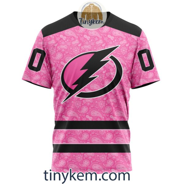 Tampa Bay Lightning Custom Pink Breast Cancer Awareness Hoodie