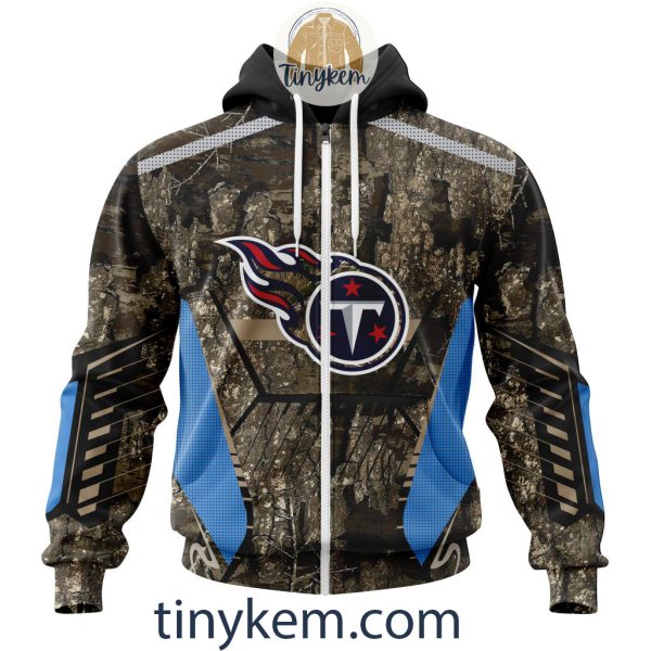 Tennessee Titans Custom Camo Realtree Hunting Hoodie