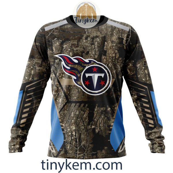 Tennessee Titans Custom Camo Realtree Hunting Hoodie