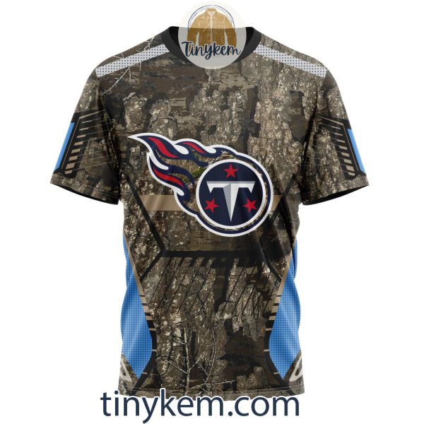 Tennessee Titans Custom Camo Realtree Hunting Hoodie