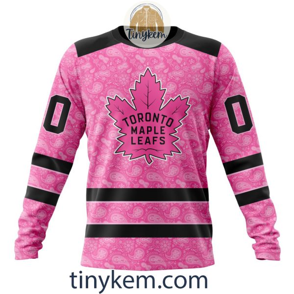 Toronto Maple Leafs Custom Pink Breast Cancer Awareness Hoodie