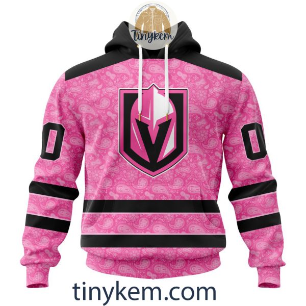 Vegas Golden Knights Custom Pink Breast Cancer Awareness Hoodie