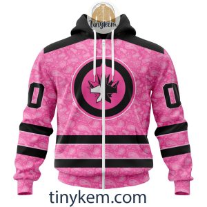 Winnipeg Jets Custom Pink Breast Cancer Awareness Hoodie2B2 fmuWP