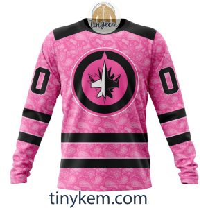 Winnipeg Jets Custom Pink Breast Cancer Awareness Hoodie2B4 1Rqt4