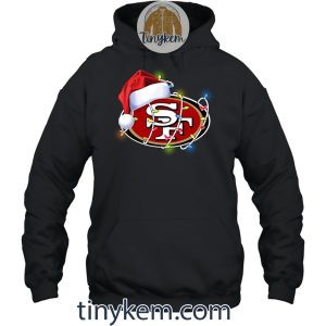 49ers With Santa Hat And Christmas Light Shirt2B3 Id9Ws