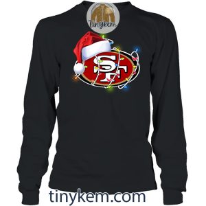 49ers With Santa Hat And Christmas Light Shirt2B5 zwffx