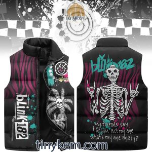 Blink-182 Puffer Sleeveless Jacket