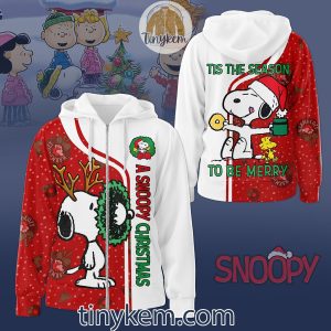 A Snoopy Christmas Zipper Hoodie: Tis The Season To Be Merry