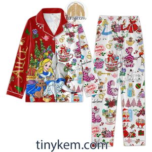 Alice in Wonderland Christmas Pajamas Set