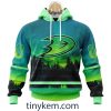 Arizona Coyotes With Special Northern Light Design 3D Hoodie, Tshirt