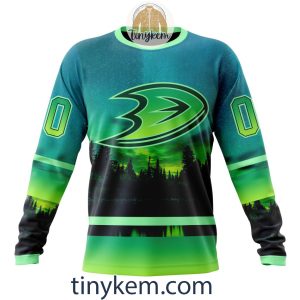 Anaheim Ducks With Special Northern Light Design 3D Hoodie Tshirt2B4 LWuwP