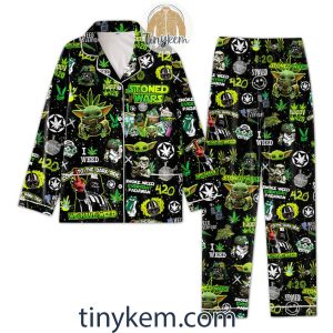Baby Yoda Stoned Wars Pajamas Set