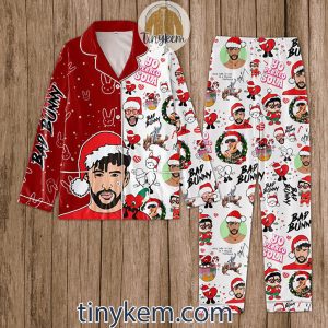 Bad Bunny Christmas Pajamas Set2B4 RLsre