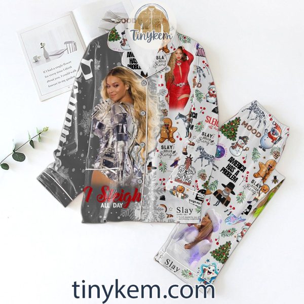 Beyonce Merry Christmas Pajamas Set: I Sleigh All Day