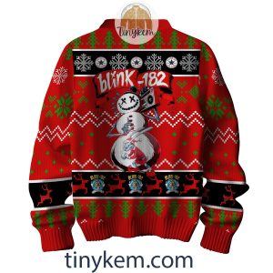 Blink 182 Ugly Christmas Sweater2B3 ZOD9u
