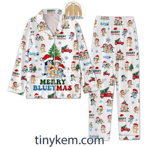 Bluey’s Family Christmas Pajamas Set: Merry Blueymas