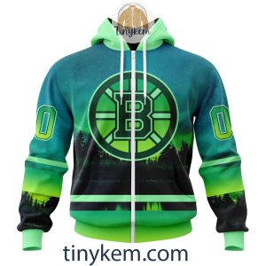 Boston Bruins With Special Northern Light Design 3D Hoodie Tshirt2B2 amUOv